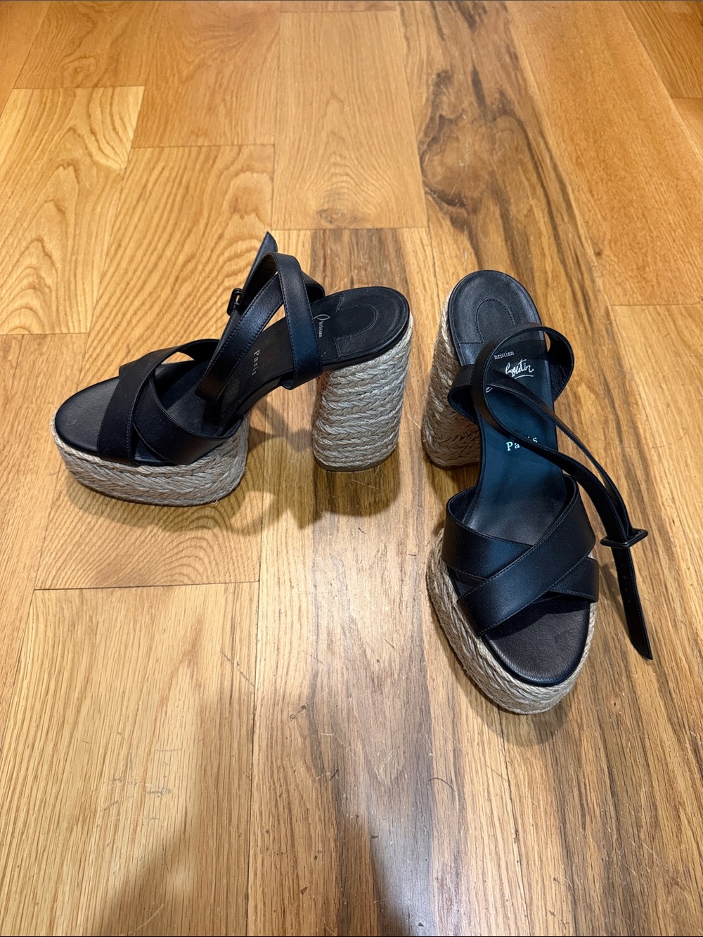 Women’s  Christian Louboutin Calakala 130 Platform Espadrille Sandals